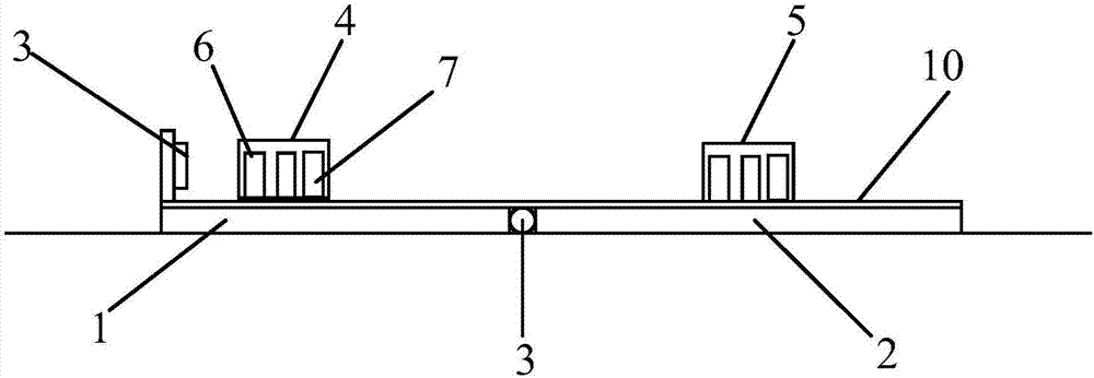 Experimental device for momentum conservation energy transformation