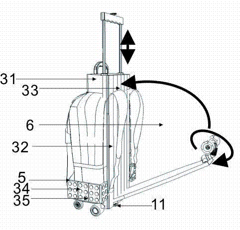 Folding slide plate luggage box