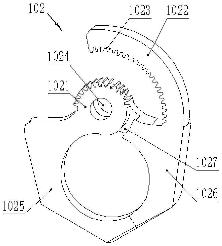 Gear transmission structure and mechanical dispenser