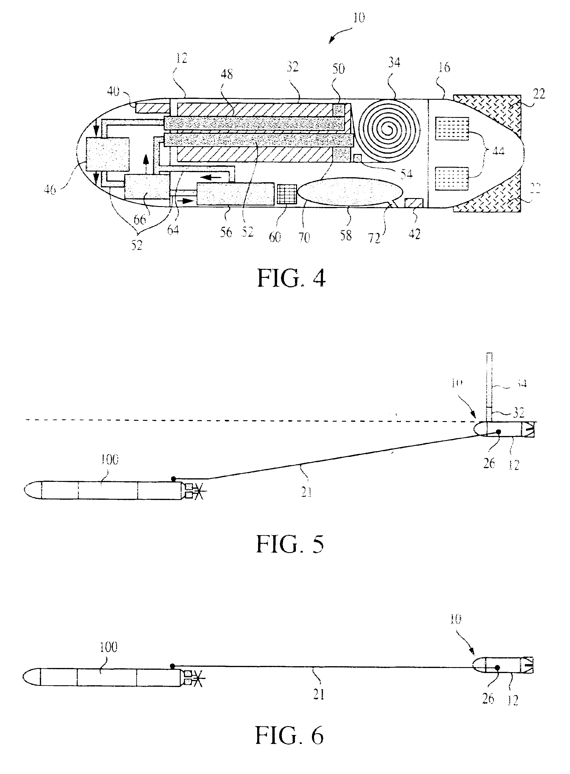 Towable submarine mast simulator