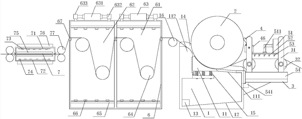 Water jet loom drying device