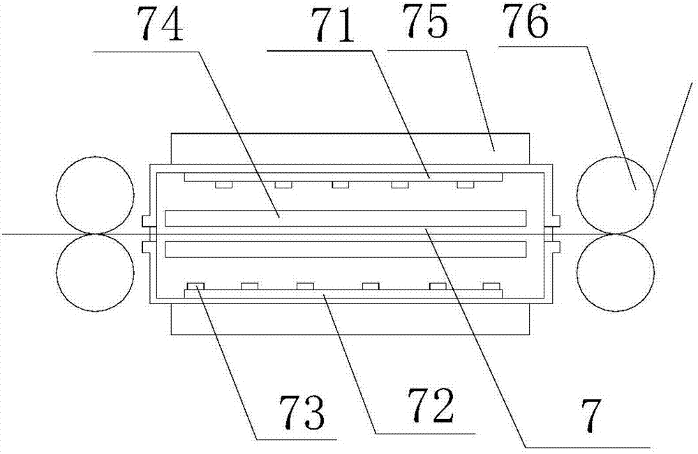 Water jet loom drying device