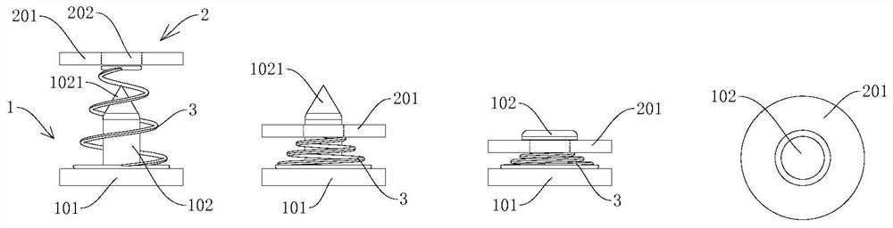 A simple sandwich type composite structure energy storage fragment and its preparation method