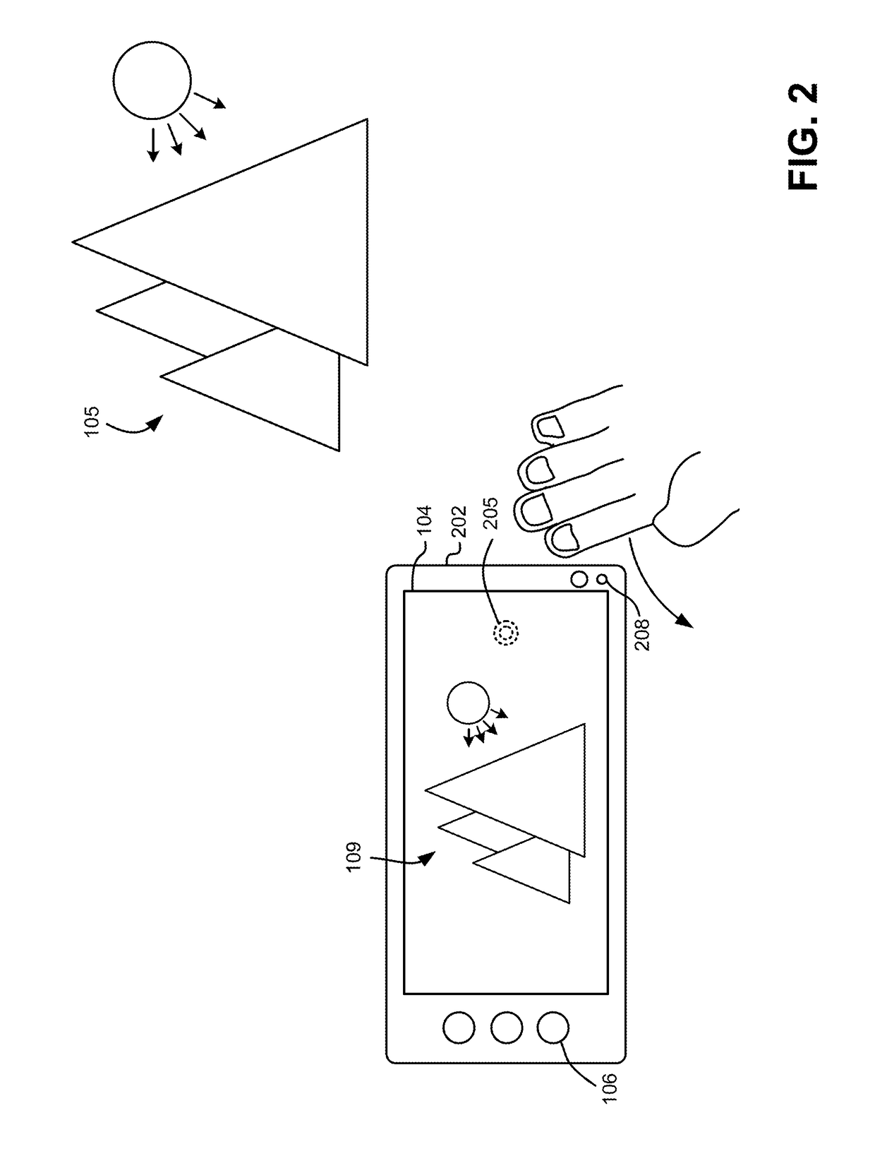 Capturing a stable image using an ambient light sensor-based trigger