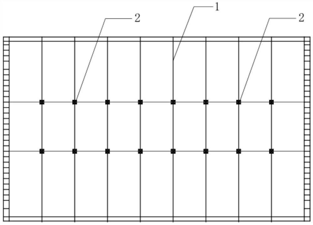 Segmented dismantling construction method of large-span beam string structure