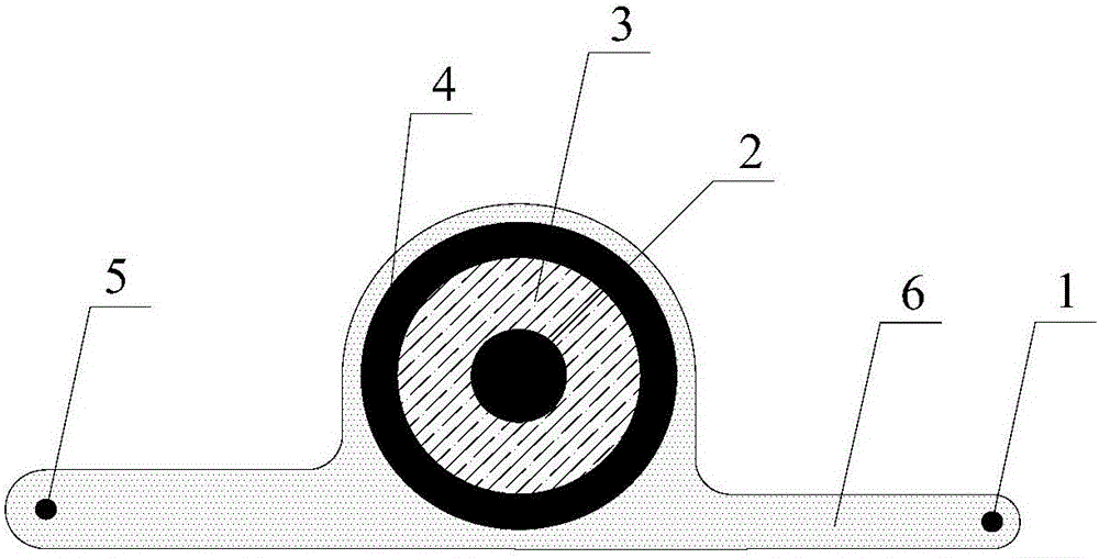 Intelligent photoelectric composite cable for monitoring local large deformation of structure and monitoring method