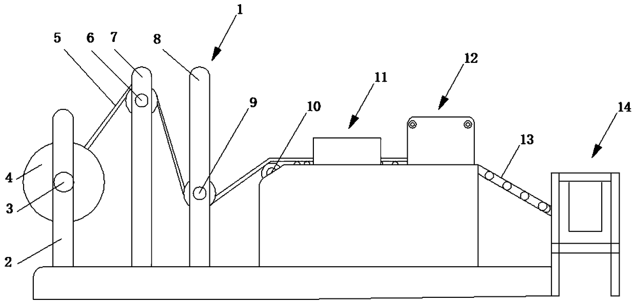 Paper bag machine for packaging bags