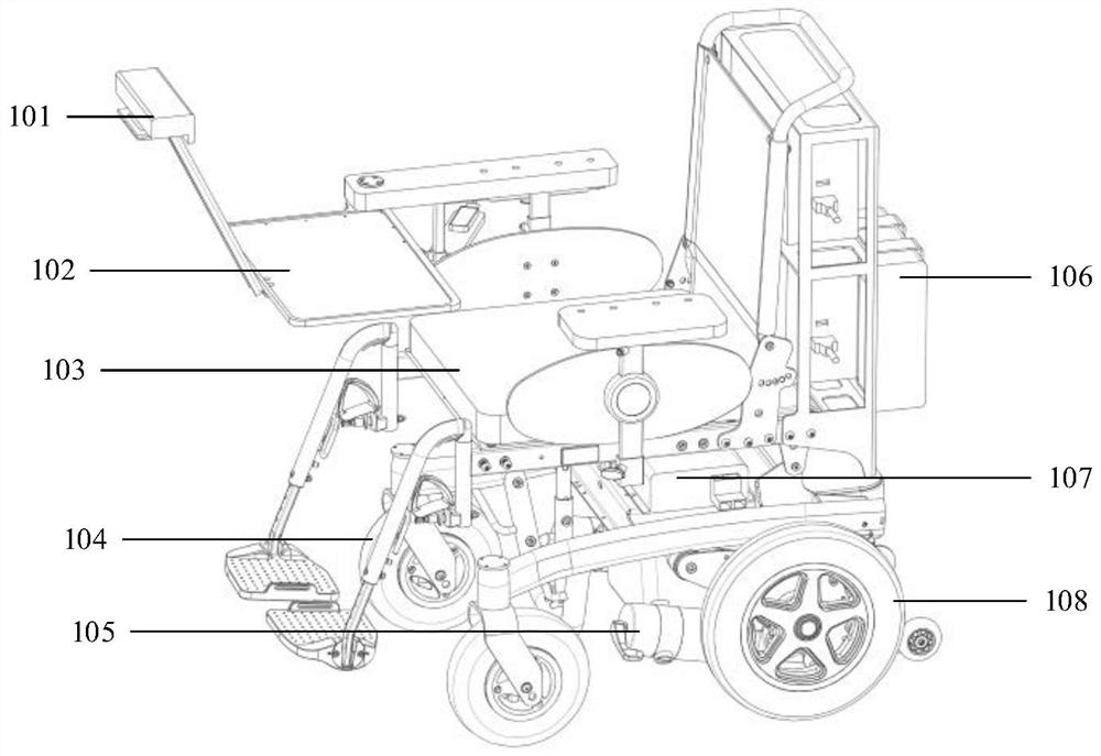 Intelligent wheelchair based on motor imagery electroencephalogram and head posture and control method