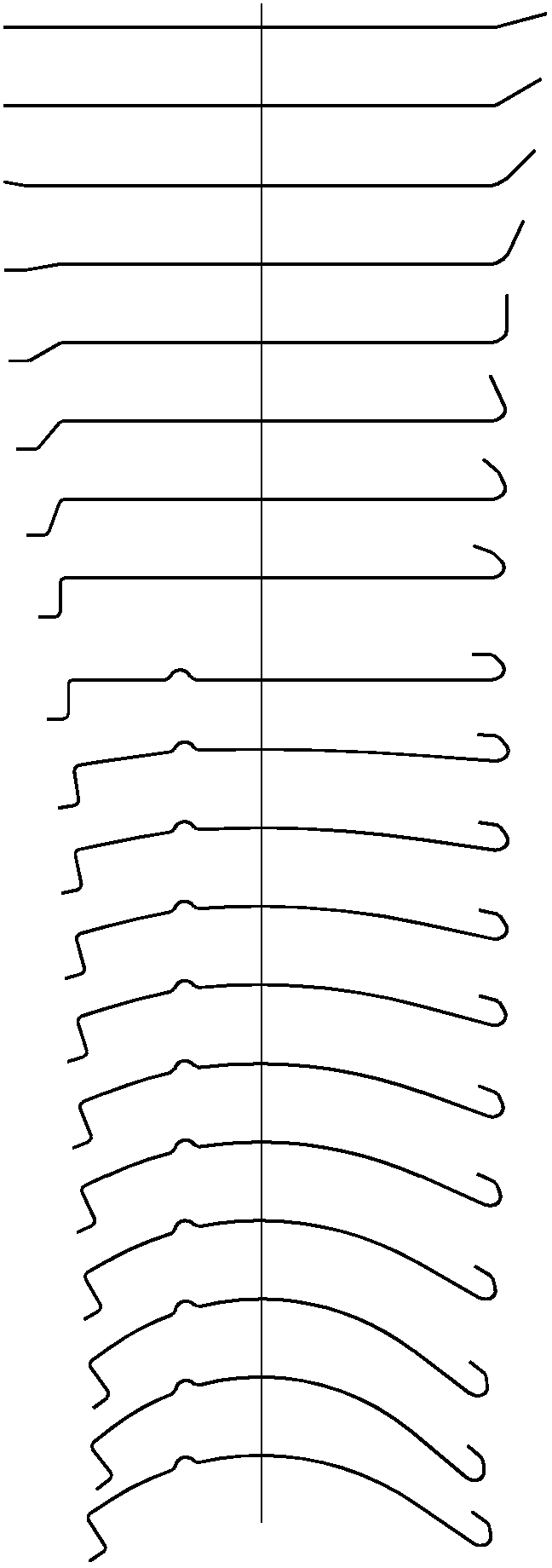 Continuous cold roll forming method for stainless steel vehicle roof boundary beam