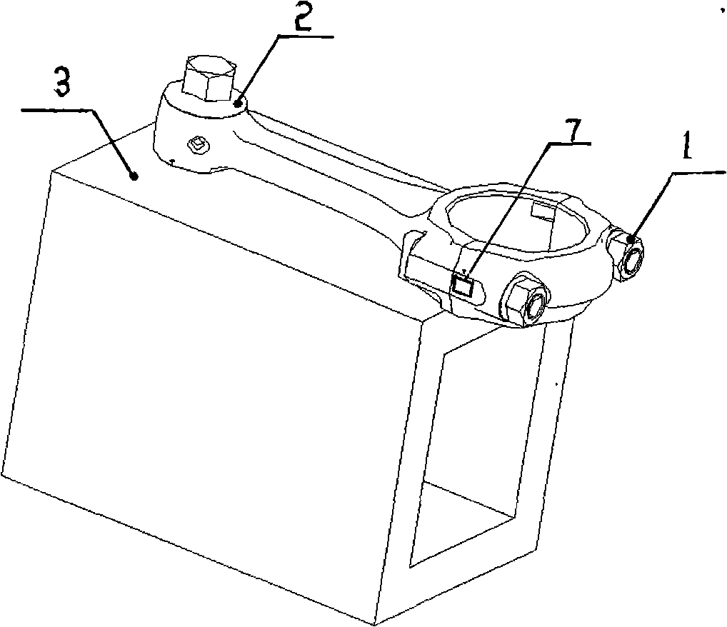 Method for testing preload of engine connecting rod bolt and special tool thereof