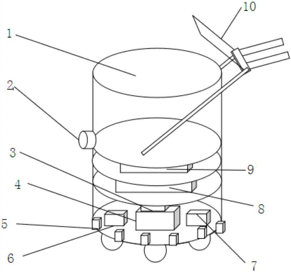 Intelligent shopping-guiding shopping cart system