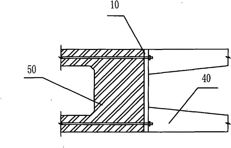 Steel-concrete joint section structure of beams