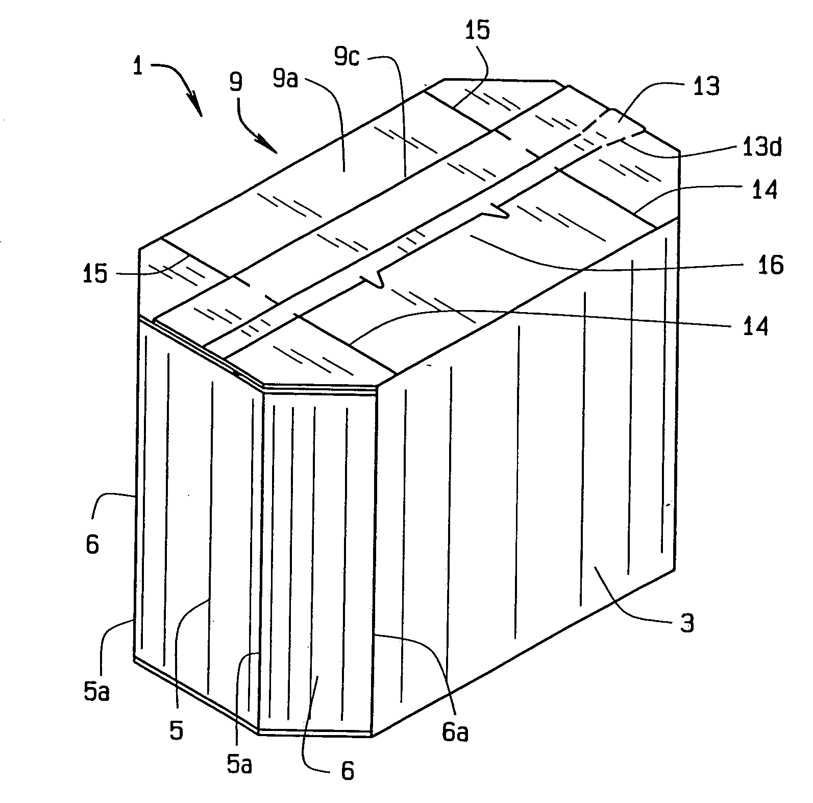 Anti-sifting polygonal carton