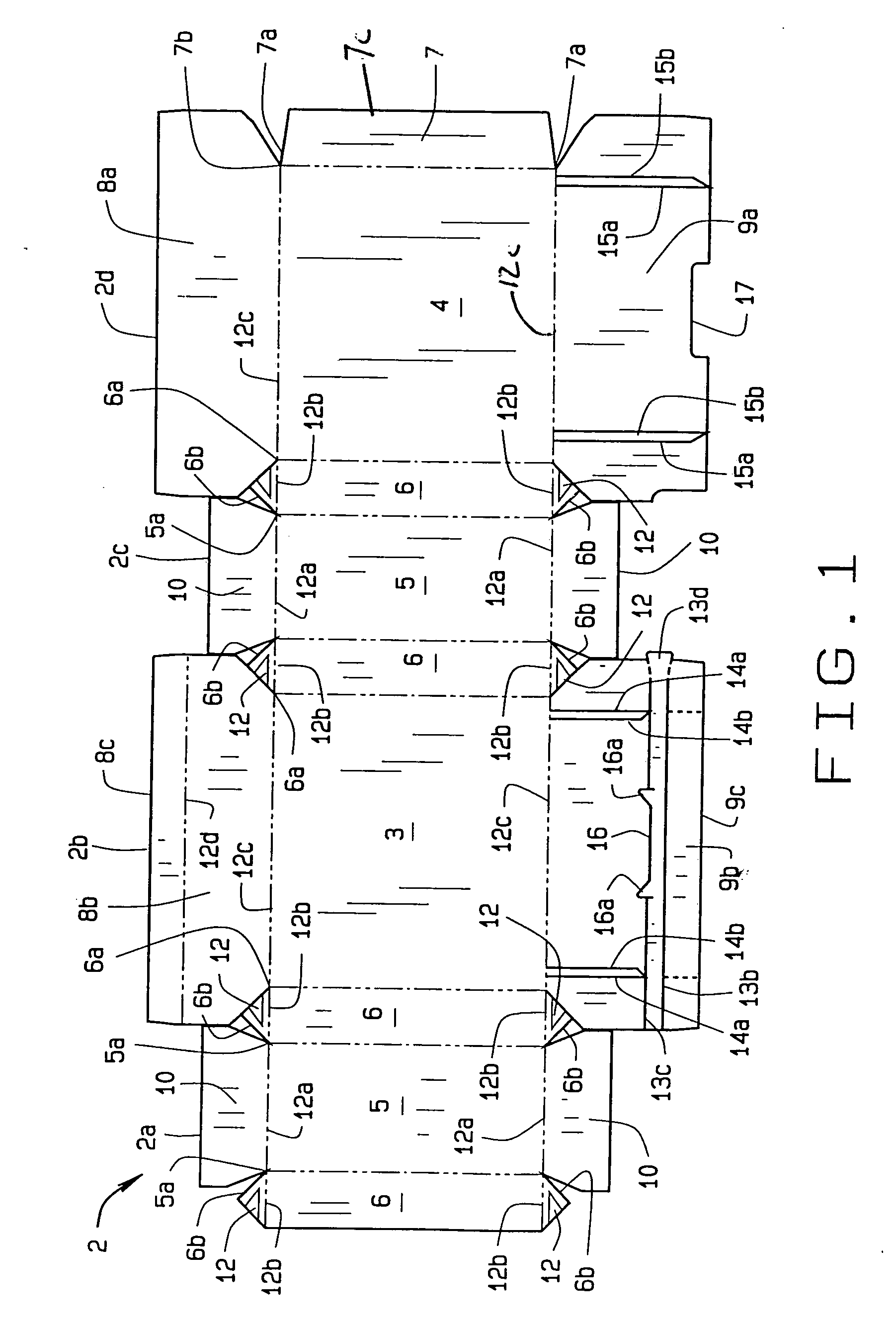 Anti-sifting polygonal carton