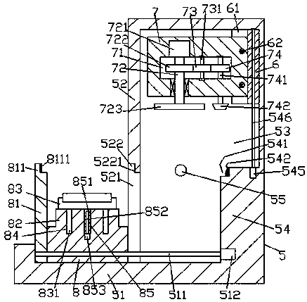 Machining and polishing device of equidistant rectangular steel bar