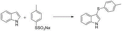 Preparation method of 3-indole thioether