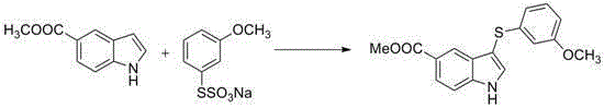 Preparation method of 3-indole thioether