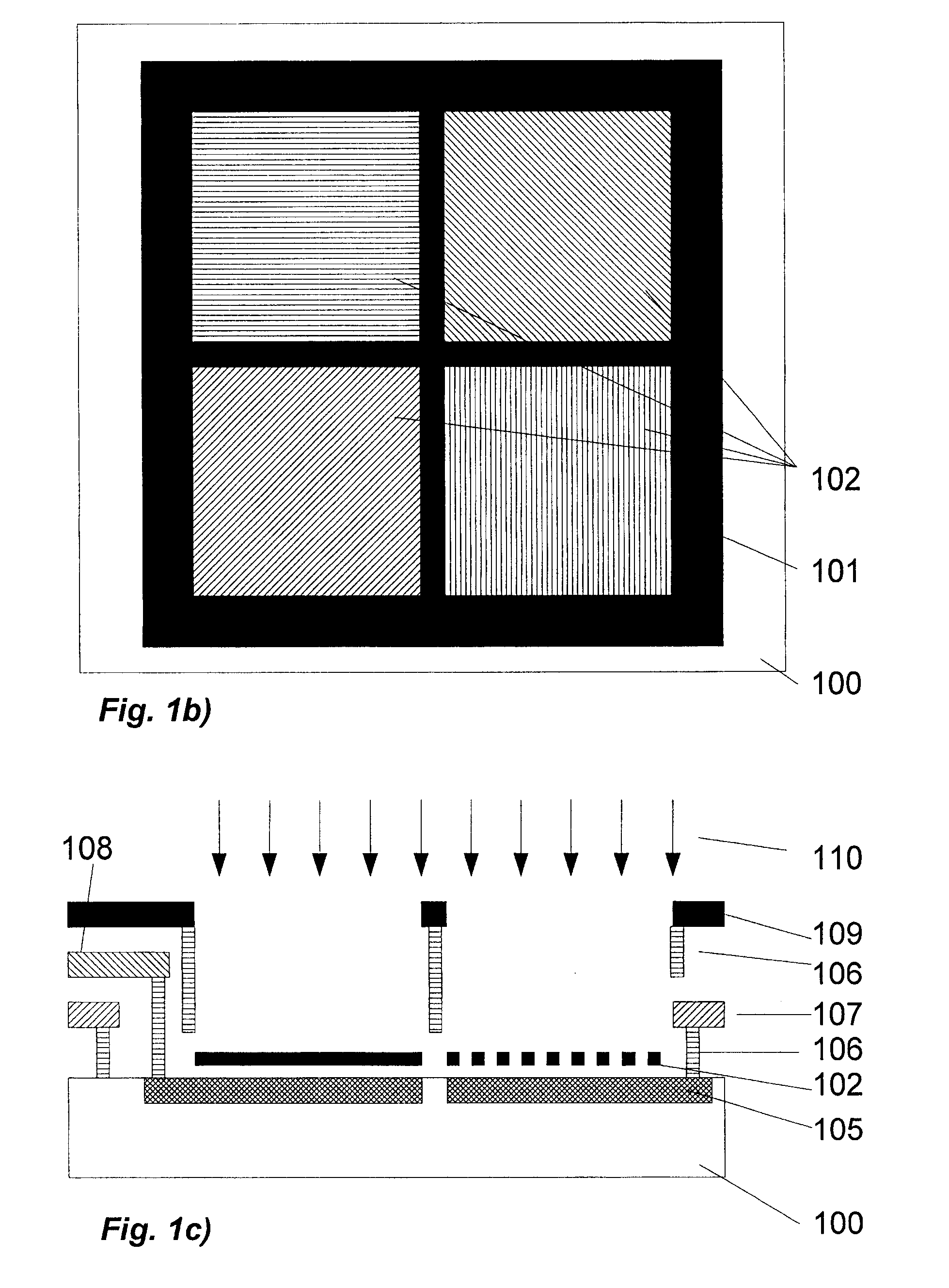 Method for producing polarisation filters and use of polarisation-sensitive photo-sensors and polarisation-generating reproduction devices