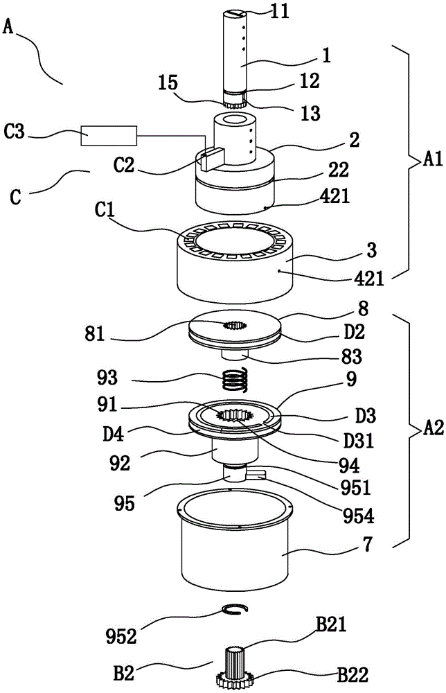 A separate mechanical password alarm door lock