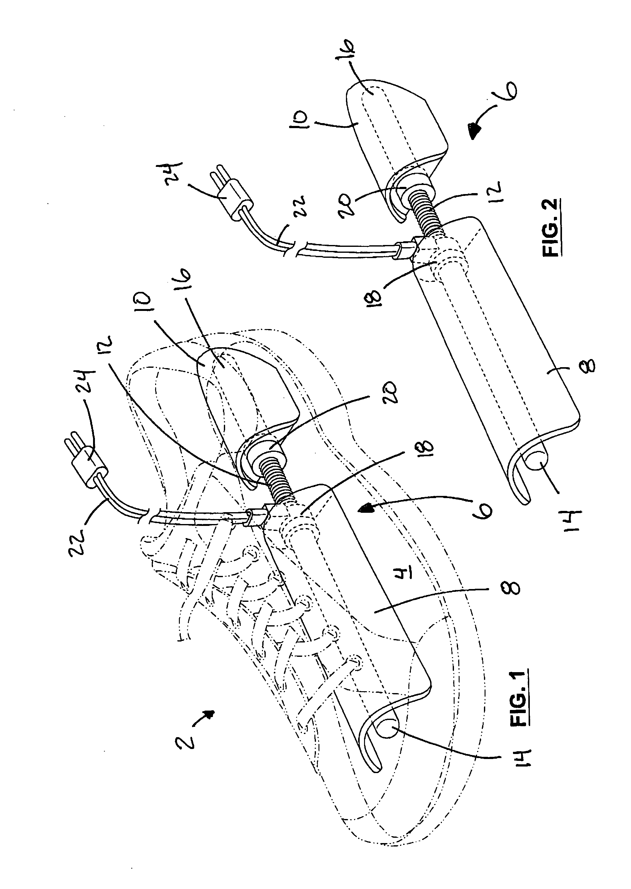 Apparatus and method of disinfecting footwear