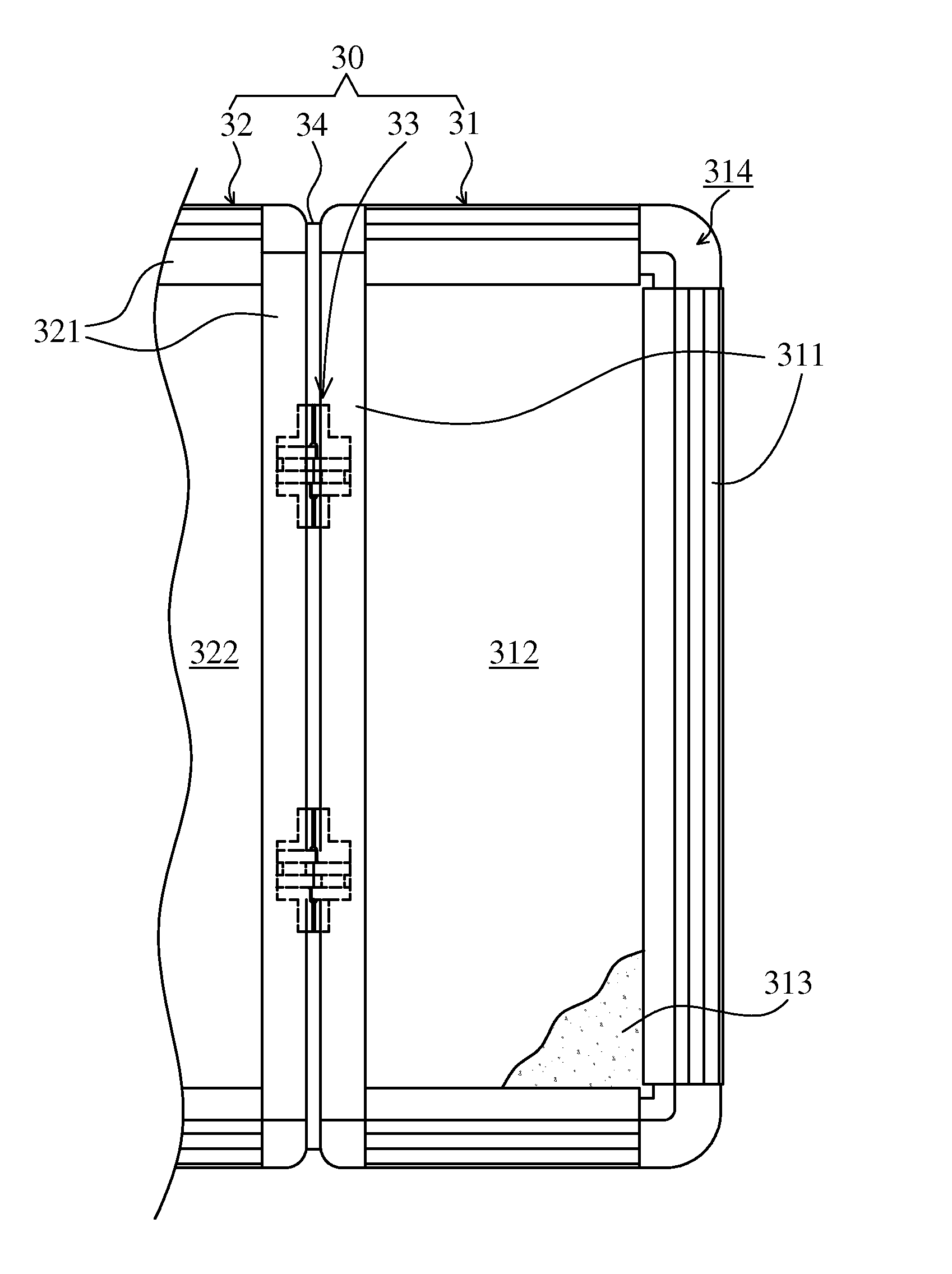 Foldable tonneau cover for pick-up truck and hidden-type hinge thereof