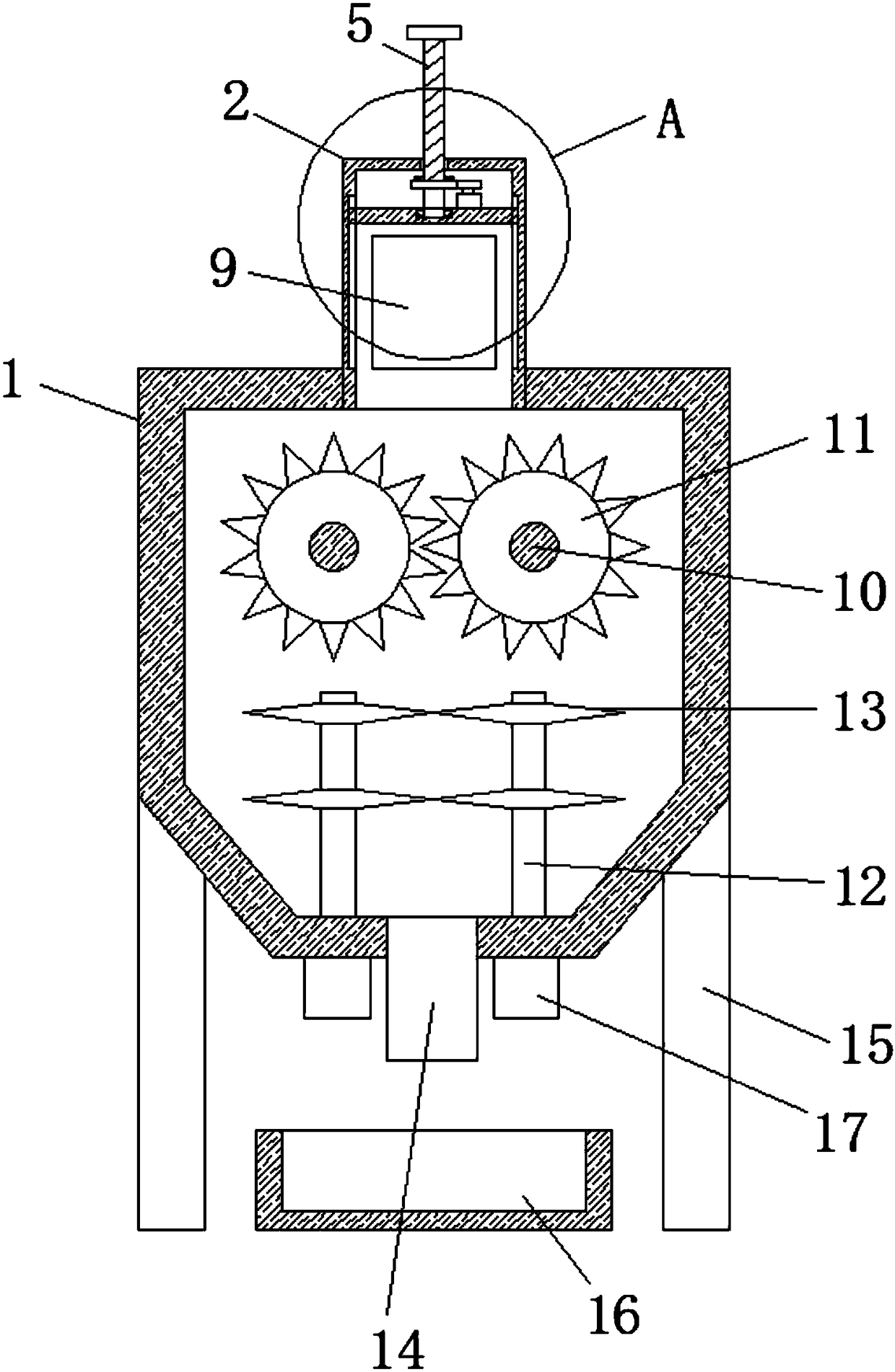 Waste collection device for purifier board machining