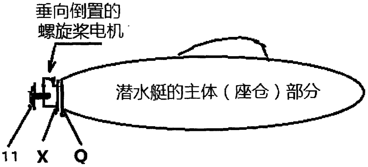 Structure of simple submersible electric propeller thruster capable of diving deep into water over 1000m and maintaining free to enable oil to be waterproof and sealed