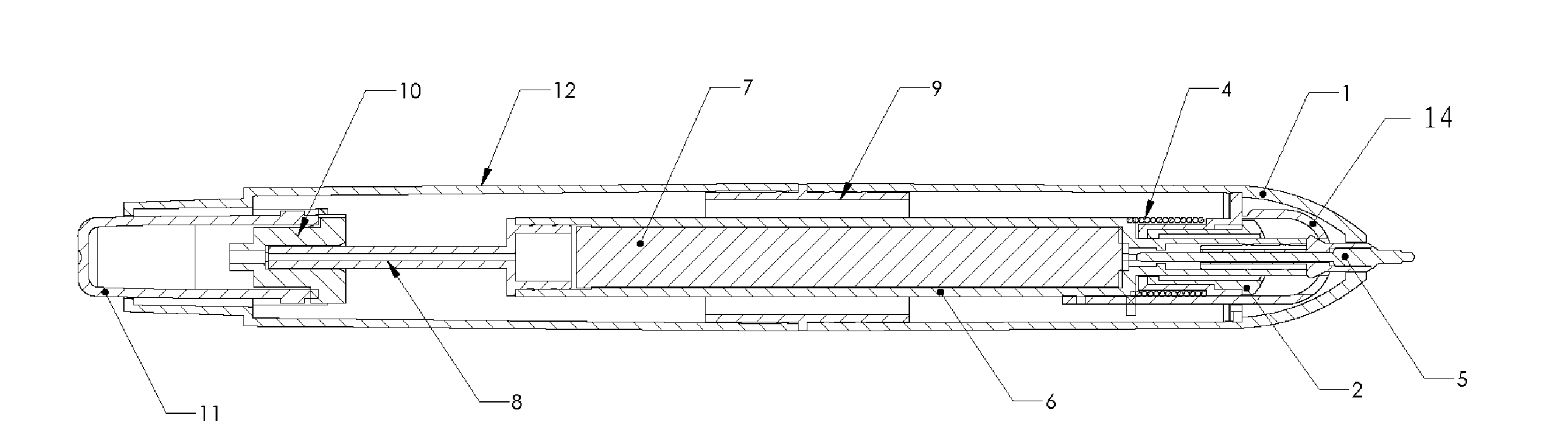 Marker with a seal arrangement