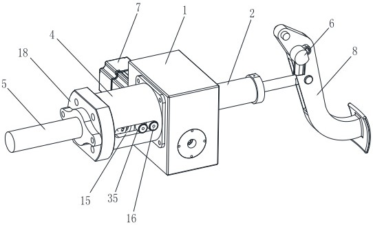 Decoupling type electric power-assisted brake device