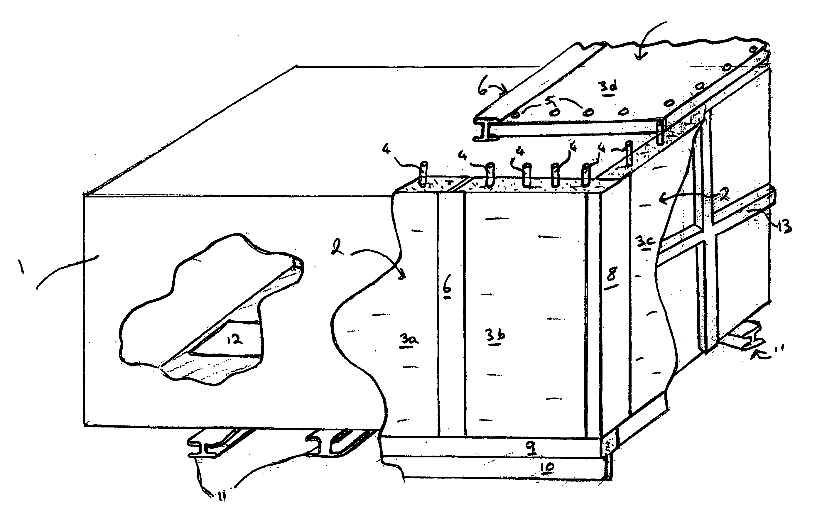 Barrier-protected container