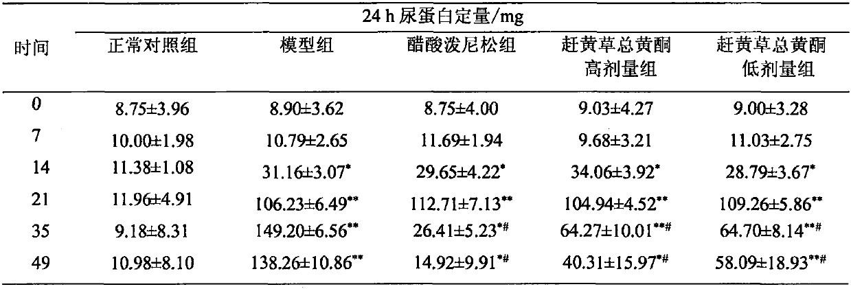 Novel use of penthorum chinense pursh in prevention and treatment of renal albuminuria