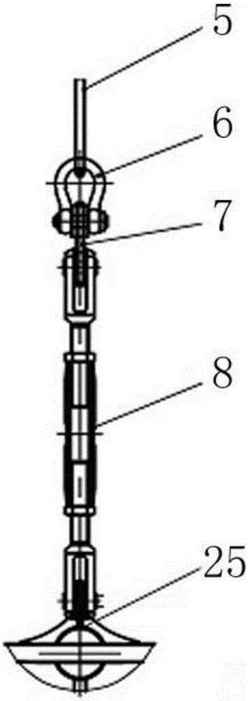 System for hoisting steel lining module of nuclear power station