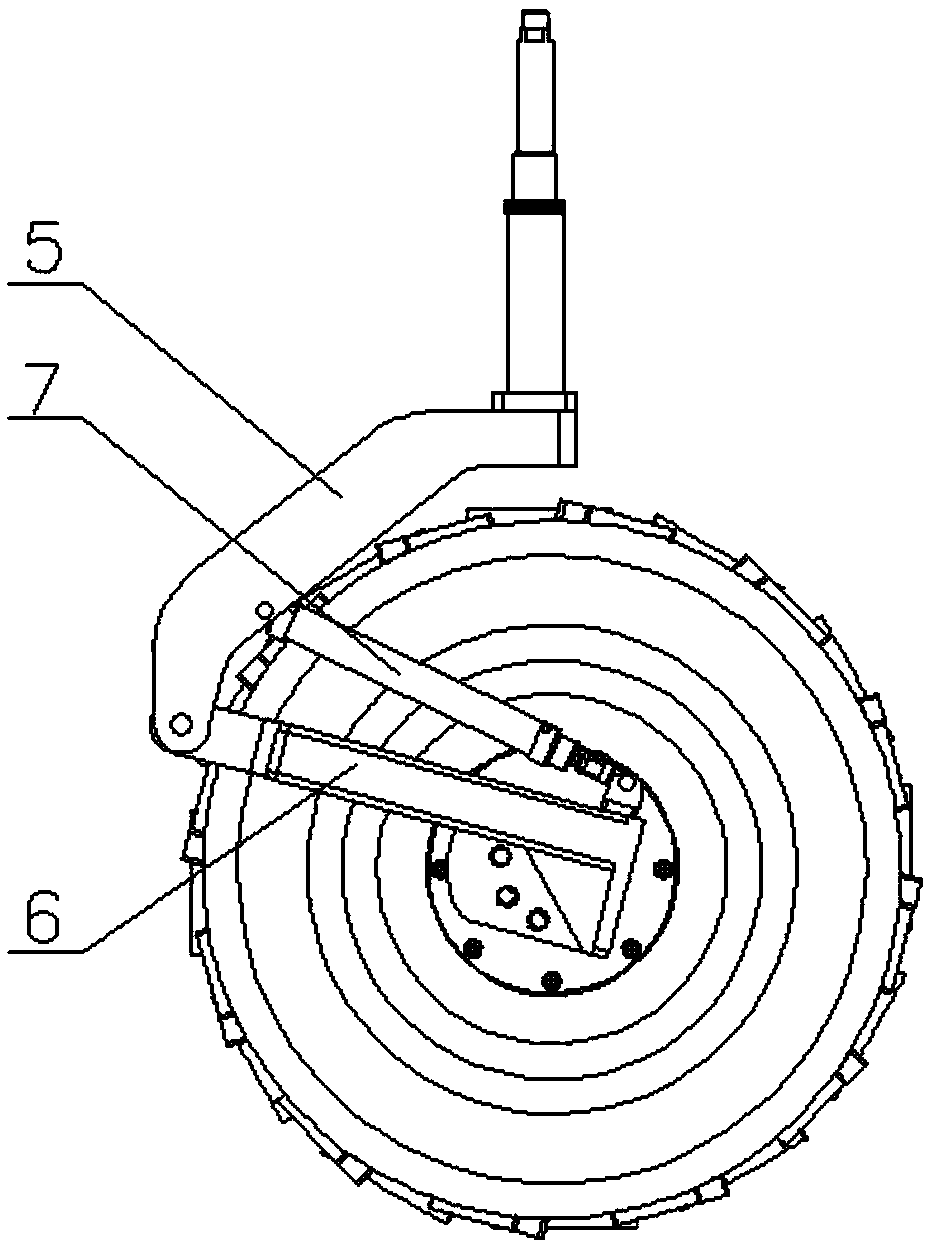 A high ground clearance self-propelled chassis with adjustable wheelbase and height and its steering mechanism