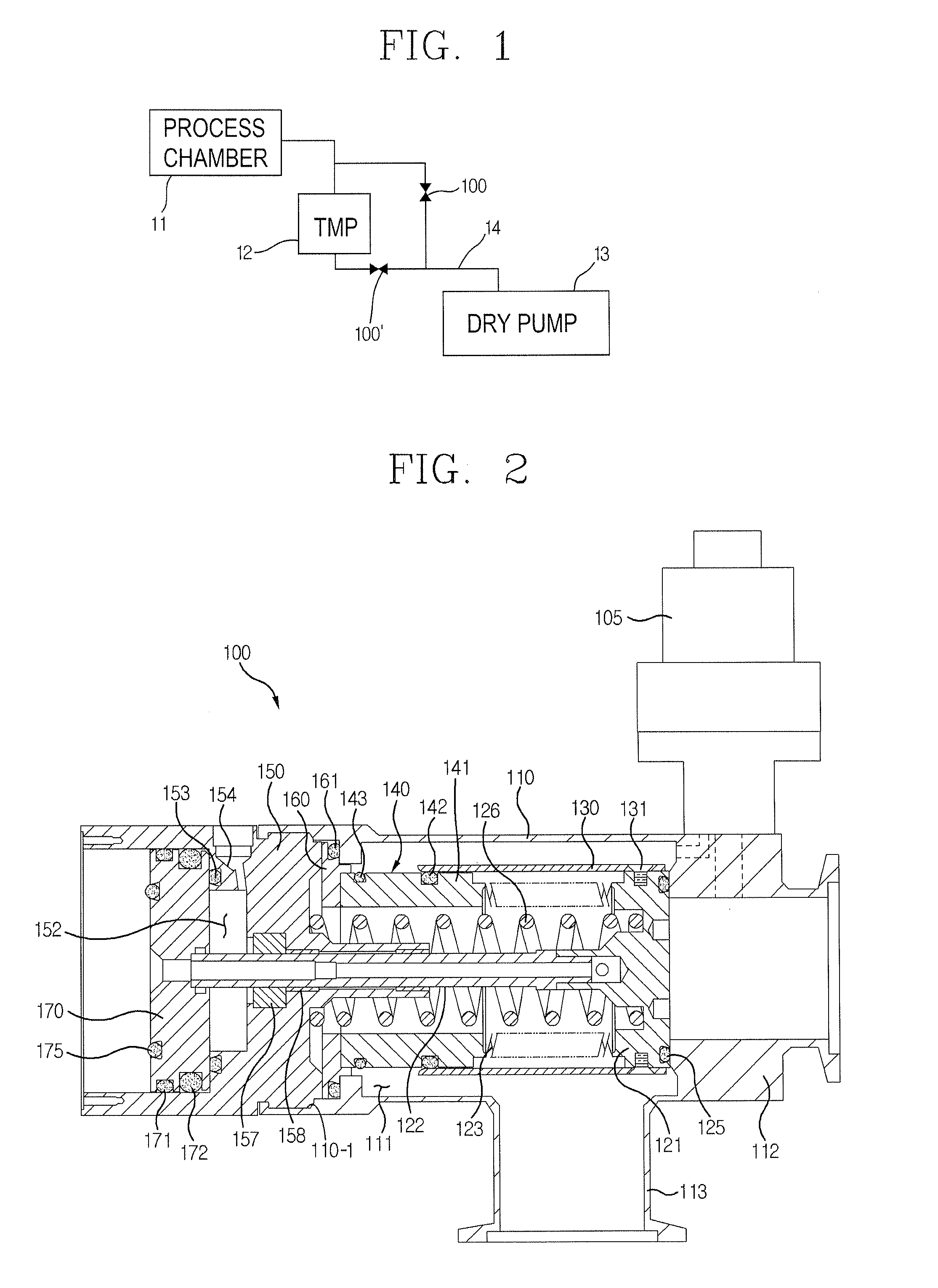 Valve for vacuum process