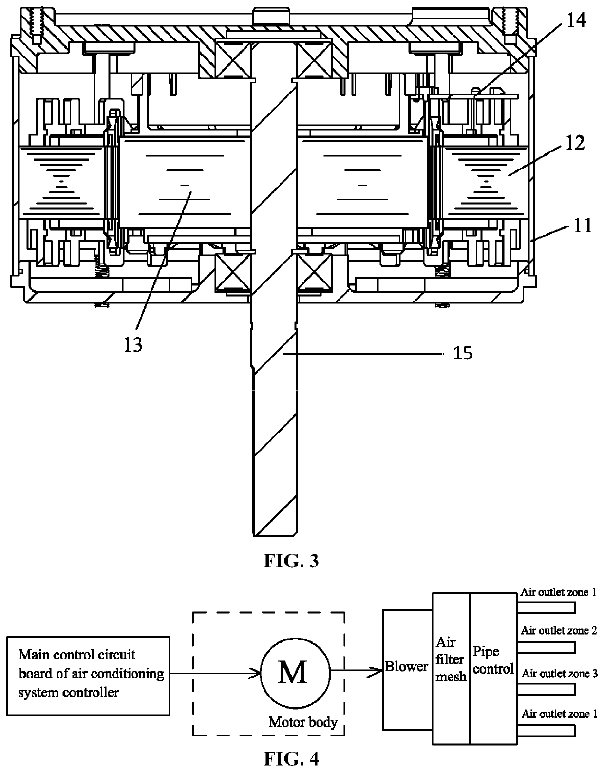 Method for controlling constant air volume of electric device adapted to exhaust or supply air