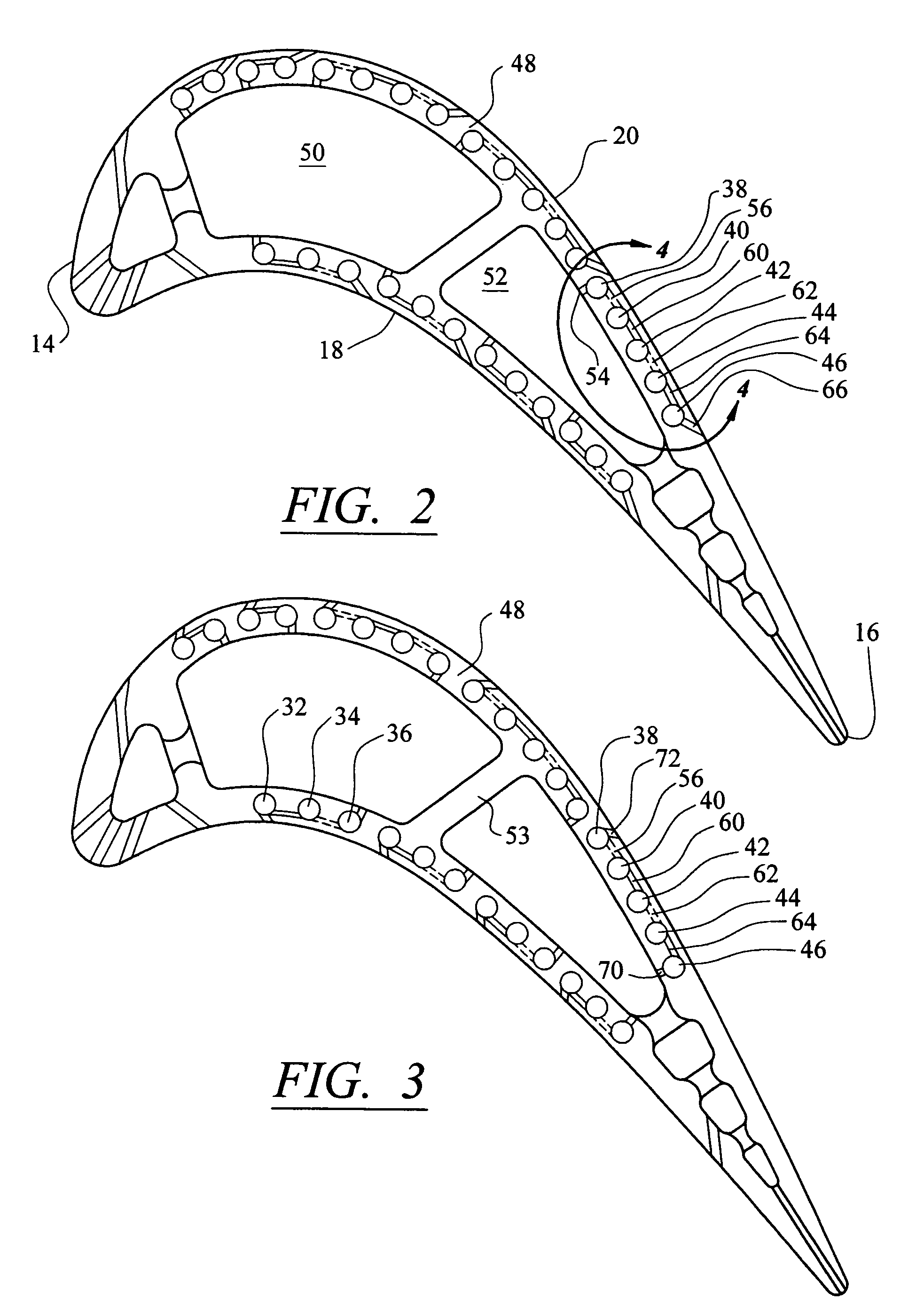 Vortex cooling of turbine blades