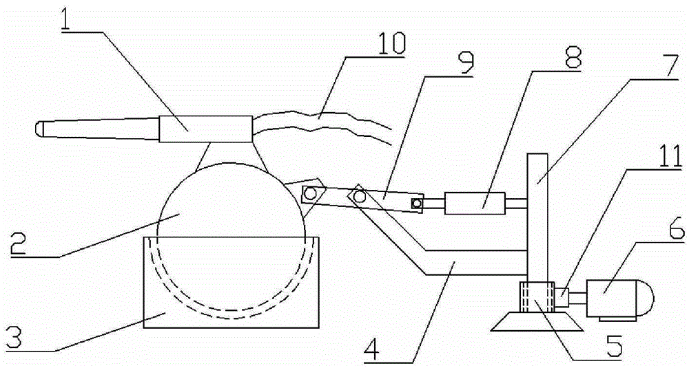 Rocker ball seat type hydraulic power flushing and unloading device