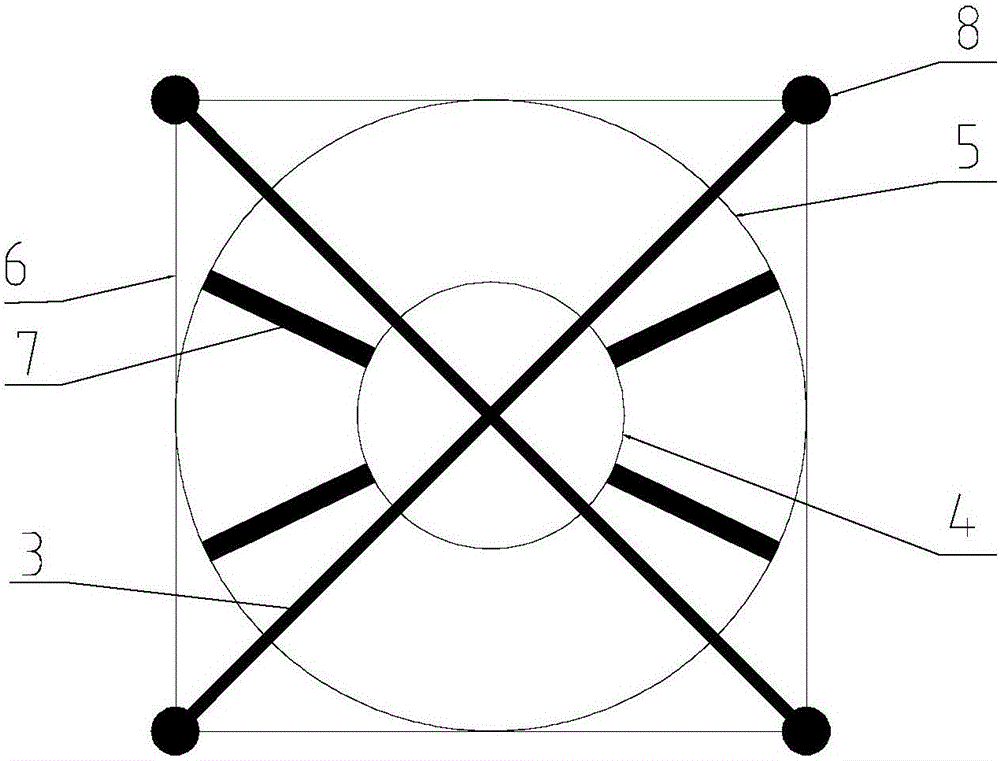 Overhead electricity transmission line tower with high wind resistance