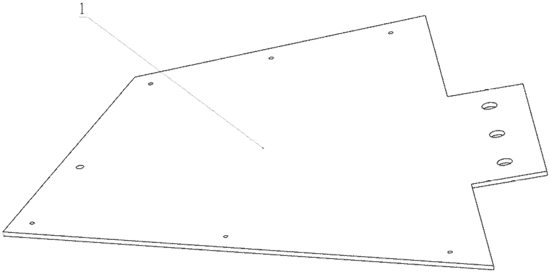 Measuring device for 1400 DEG C high-temperature modal test of wing helm structure of hypersonic aircraft