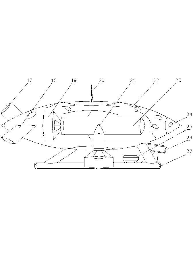 Slave-main type marine environment detection intelligent robot