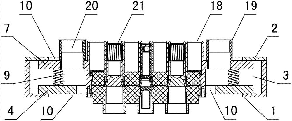 Universal floating type connector base