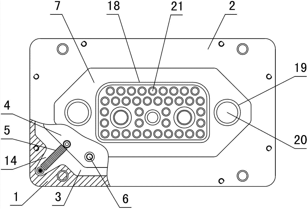 Universal floating type connector base