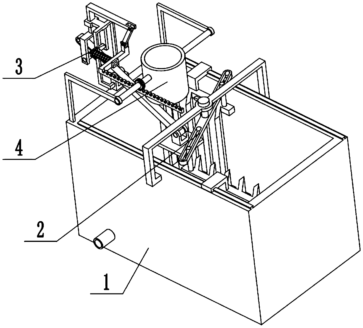 Laundry detergent and preparation system and preparation process thereof