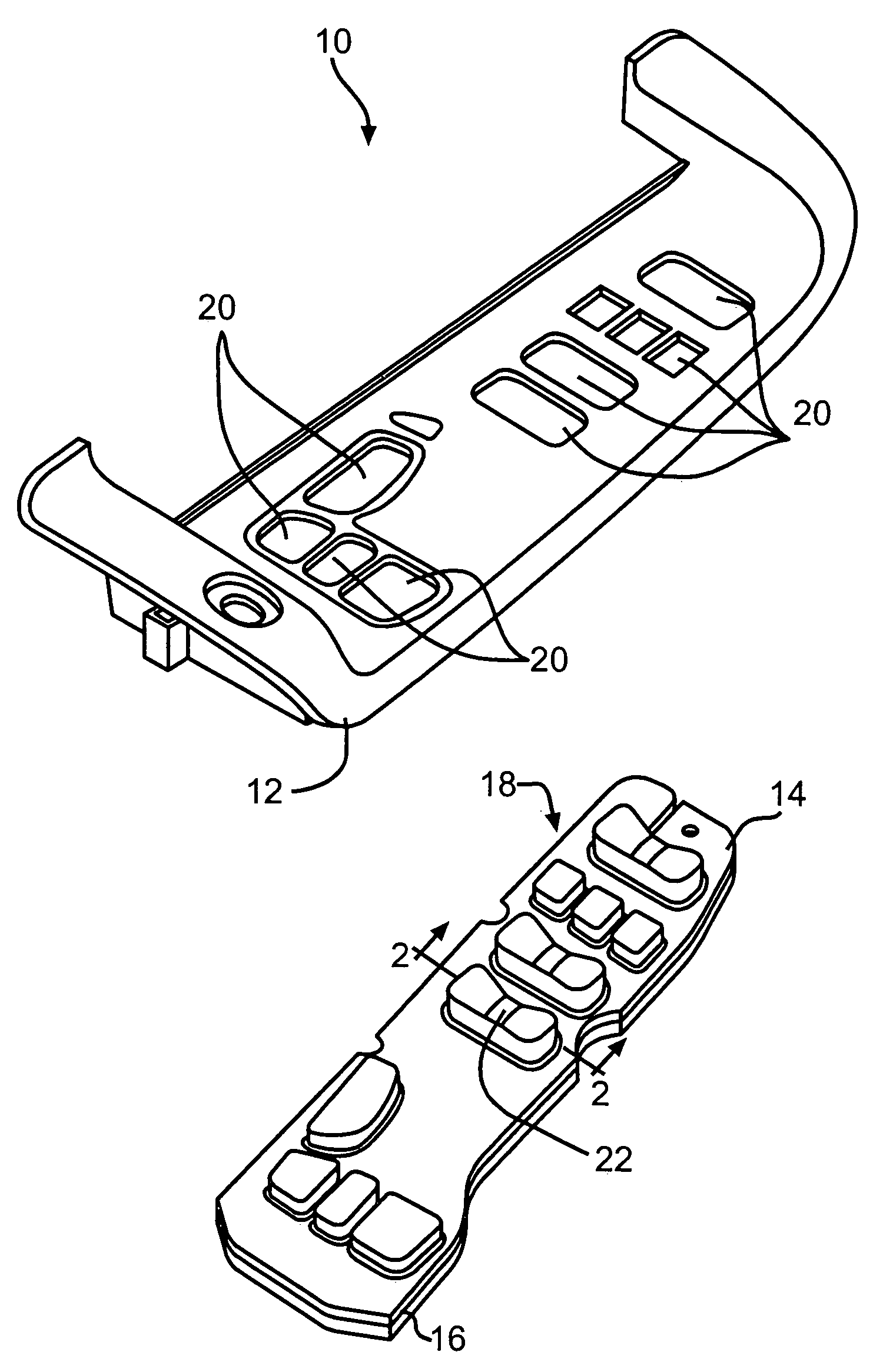 Elastomeric vehicle control switch