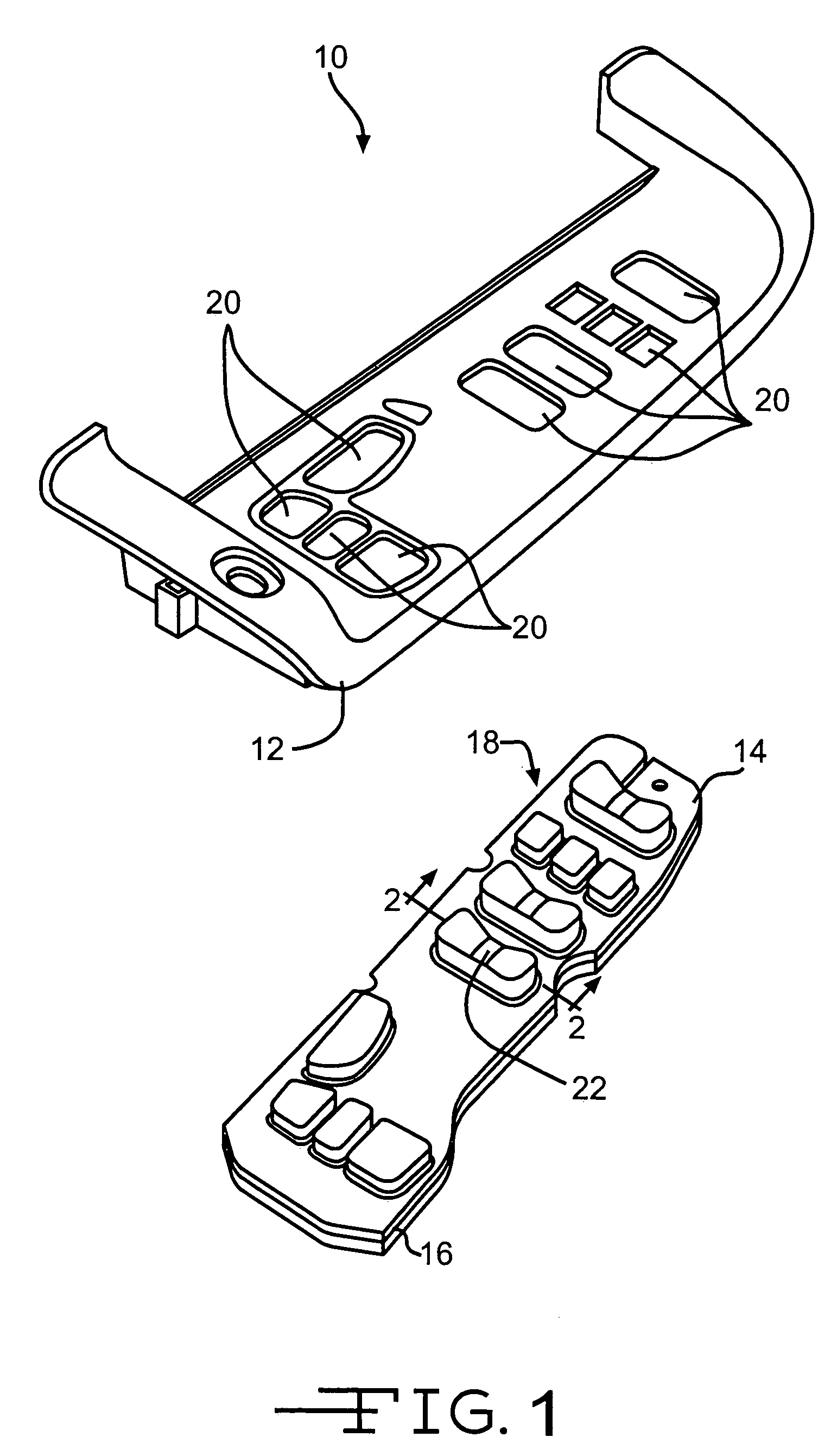 Elastomeric vehicle control switch