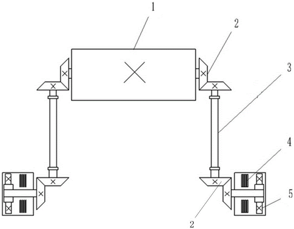 Double-stage parallel-connection rigid power transmission system for auxiliary transport vehicle under low type coal mine