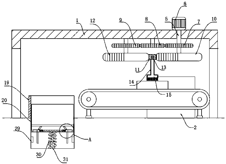 Wood ash brushing auxiliary equipment used in wood furniture processing