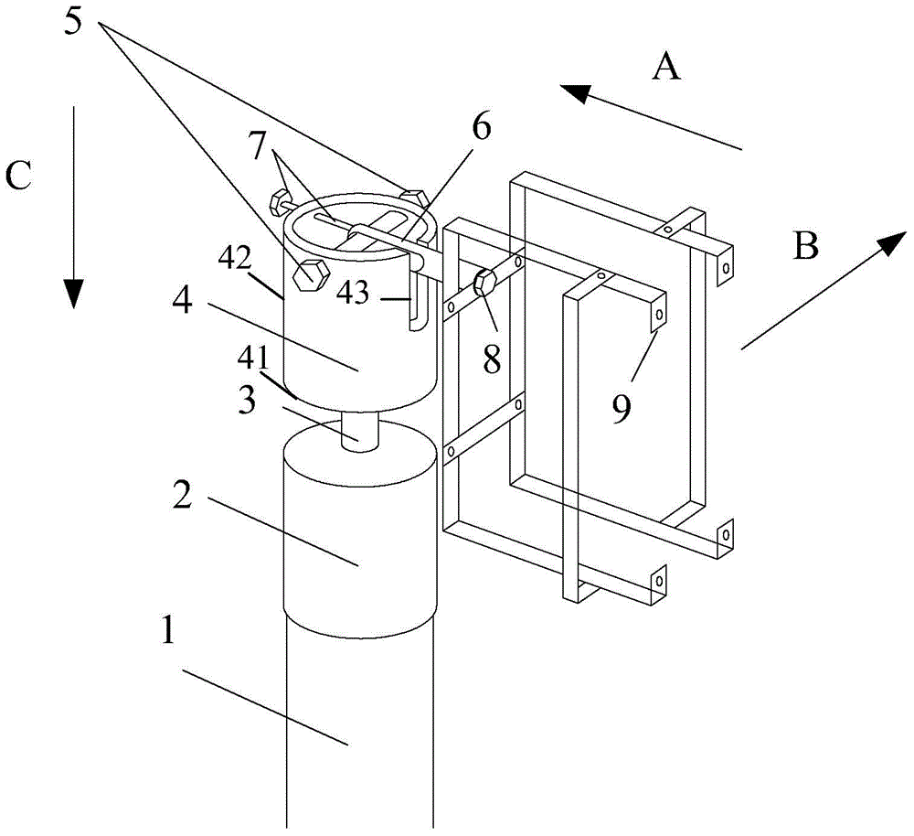 Sensor support device