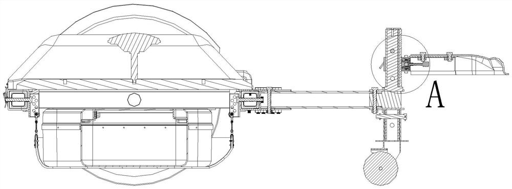 Dragging type integrated high-speed ground penetrating radar detection vehicle