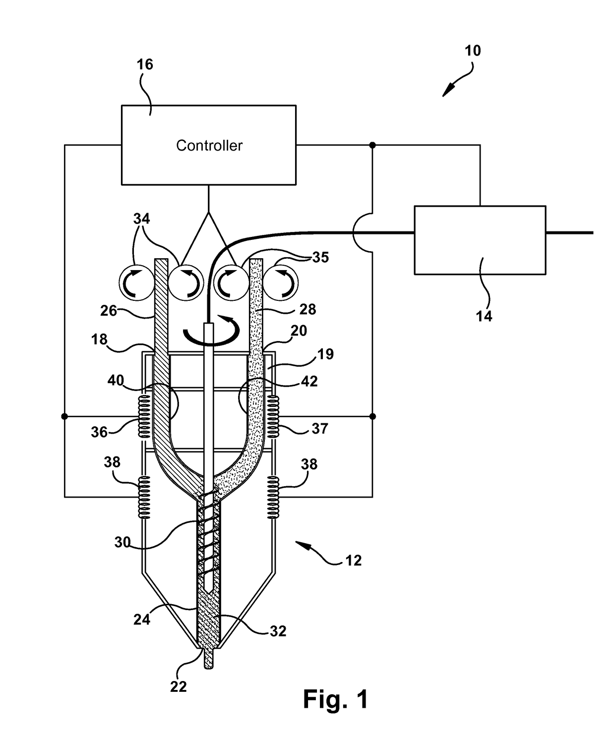 Material deposition system for additive manufacturing